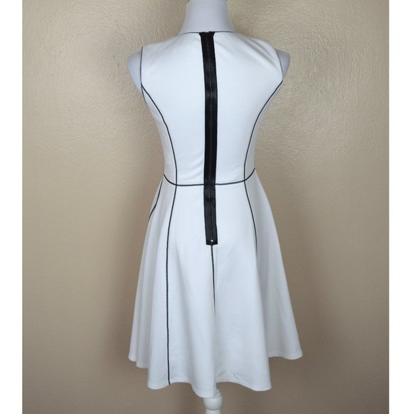 Calvin Klein Scuba Fit and Flare Color Block Dress - Picture 6 of 8